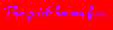 Image with Font Color B800FF and Background Color FF0000